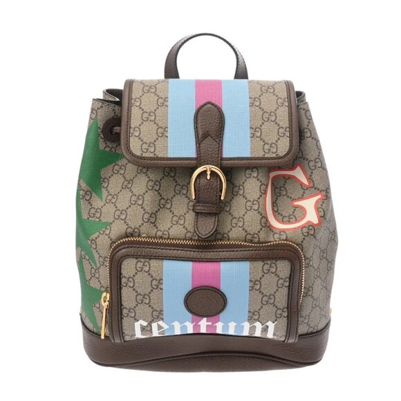 GUCCI Interlocking G Print Backpack beige 674147 backpack - Picture 1 of 15